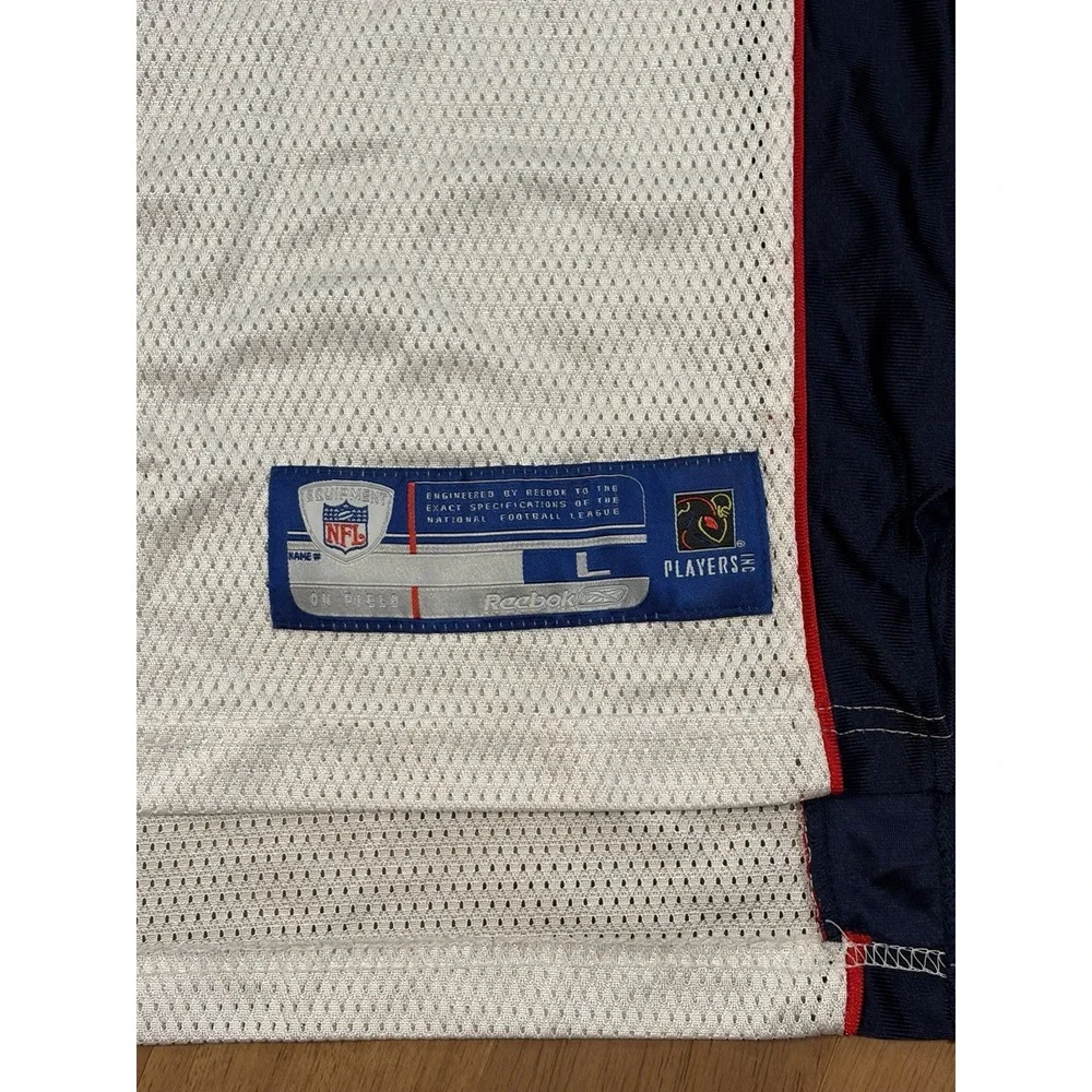 Vintage Willie McGinest Jersey Patriots Reebok Large 55 NFL White Y2K On Field
